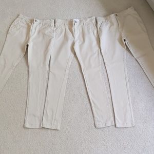 3 pairs of Old Navy Skinny Uniform Pants Girls 16